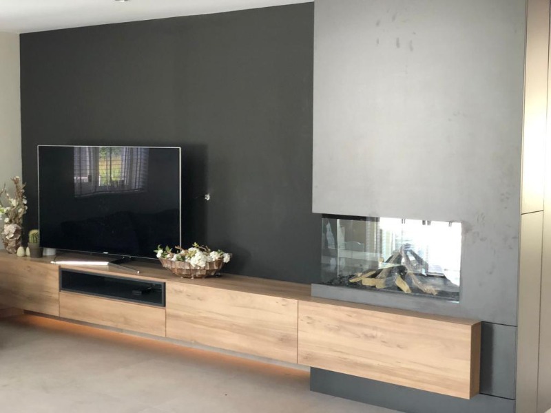 Tv meubel en haard